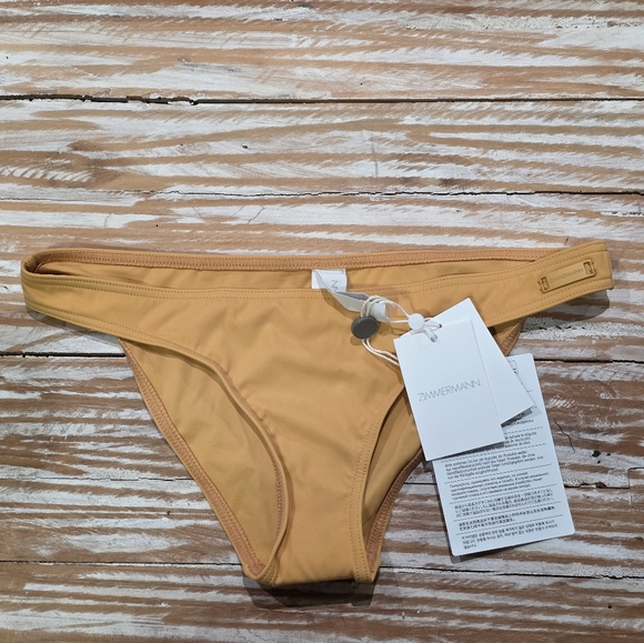 NWT Zimmermann Separates Sculpt Skinny Pant Bikini Bottoms Yellow 8 - Picture 1 of 4